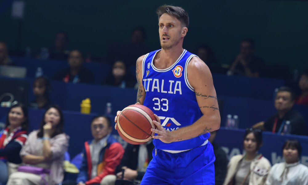 ACHILLE POLONARA Akile Polonara, kosarkas Italije, na utakmici FIBA Svetskog prvenstva protiv Filipina, u Araneta Coliseum. Manila, 29.08.2023. photo: Nebojsa Parausic / MN press photo Kosarka, FIBA, World Cup, IItalija, Filipini