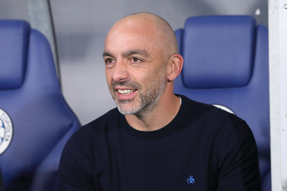 ZARKO LAZETIC trener fudbalera TSC Backa Topola na utakmici UEFA Lige Evropa protiv Olimpijakosa Pirej na stadionu TSC arena, Backa Topola 05.10.2023. godine Foto: Marko Metlas Fudbal, TSC Backa Topola, UEFA Liga Evropa, Olimpijakos Pirej