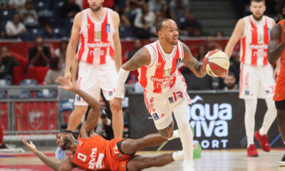 SHABAZZ NAPIER Sabaz Nejper kosarkas Crvene zvezde na utakmici Jadranske ABA lige protiv Cedevite Olimpija u hali Stark Beogradska arena, Beograd 08.10.2023. godine Foto: Marko Metlas Kosarka, Crvena zvezda, Jadranska ABA liga, Cedevita Olimpija