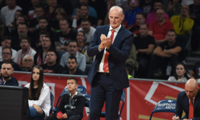 DUSKO IVANOVIC, trener kosarkasa Crvene zvezde, na utakmici Evrolige protiv Monaka, u Beogradskoj Stark Areni. Beograd, 18.10.2023. foto: Nebojsa Parausic / MN Press Kosarka, Euroleague, Crvena zvezda, Monako
