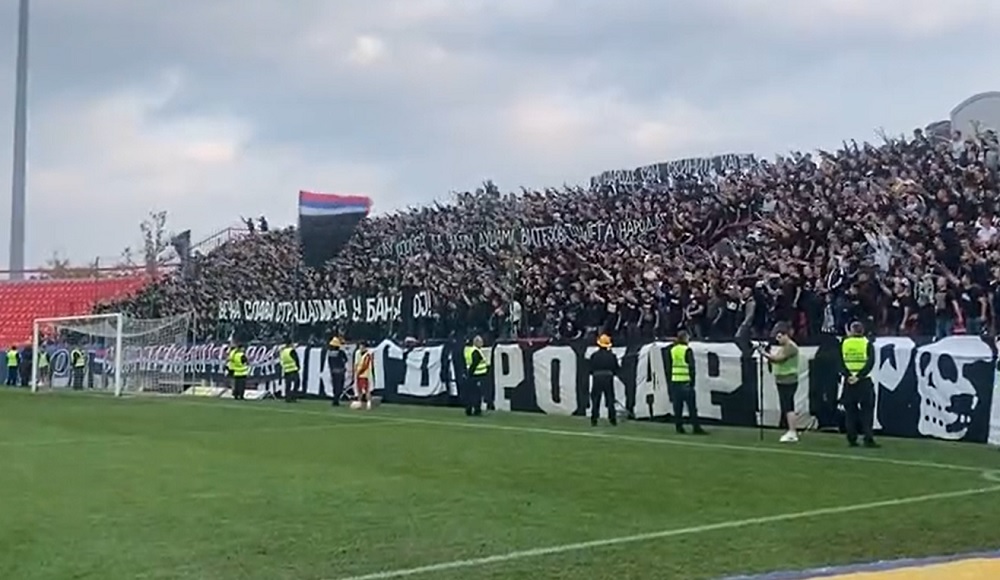 Grobari odali poštu ubijenim Srbima u Banjskoj