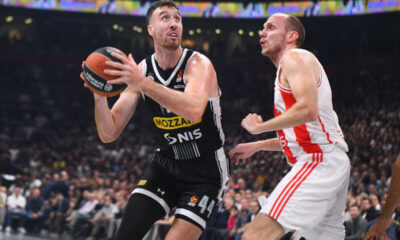 kosarkas Partizana na utakmici Evrolige protiv Crvene zvezde u hali Stark Beogradska arena, Beograd 26.10.2023. godine Foto: MN PRESS Kosarka, Partizan, Evroliga, Crvena zvezda