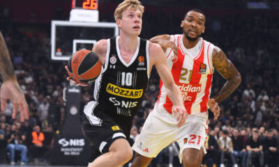 kosarkas Partizana na utakmici Evrolige protiv Crvene zvezde u hali Stark Beogradska arena, Beograd 26.10.2023. godine Foto: MN PRESS Kosarka, Partizan, Evroliga, Crvena zvezda