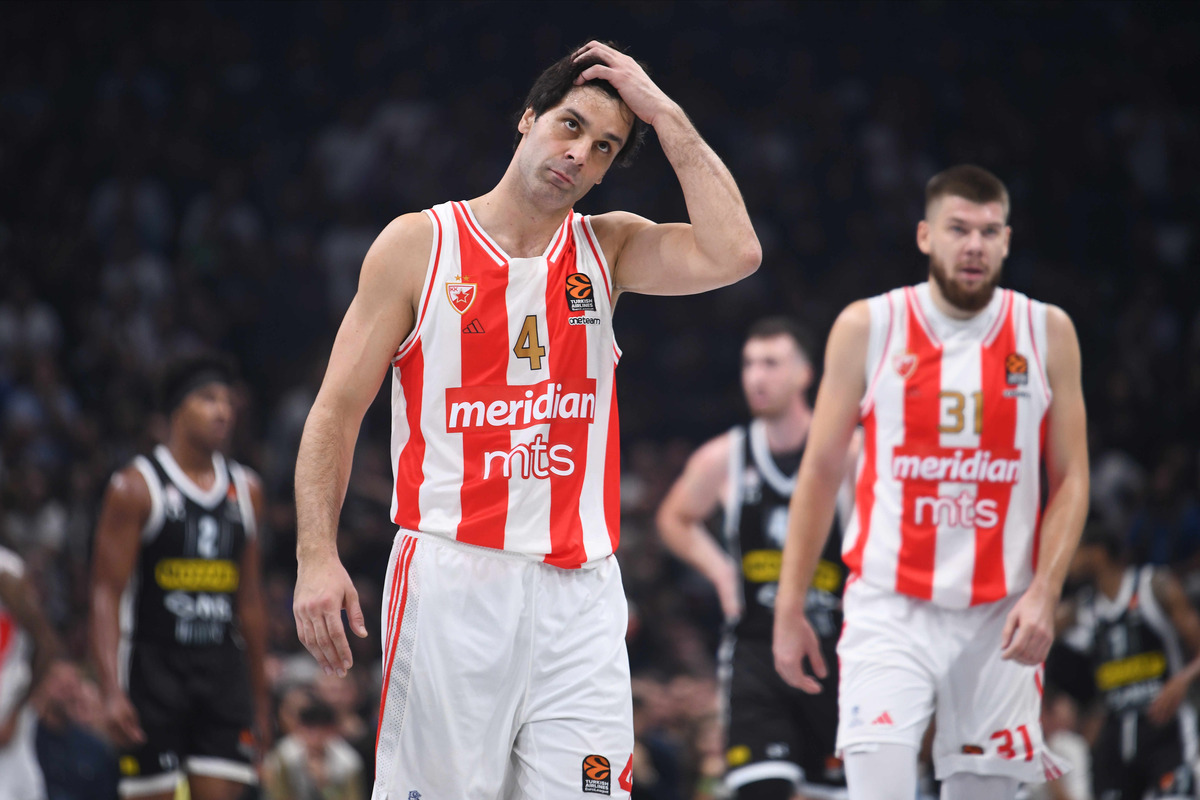 kosarkas Partizana na utakmici Evrolige protiv Crvene zvezde u hali Stark Beogradska arena, Beograd 26.10.2023. godine Foto: MN PRESS Kosarka, Partizan, Evroliga, Crvena zvezda