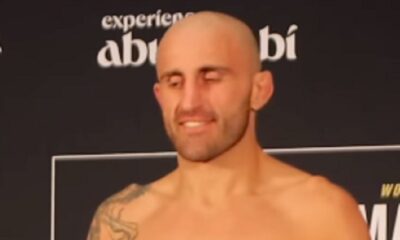 aleksander volkanovski na merenju - imao je 12 kg viška