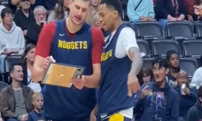 Nikola Jokić crta akcije na trening utakmici Denvera