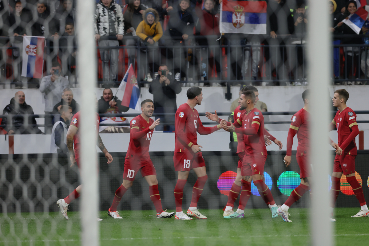 SERBIA vs BULGARIA Leskovac, 19.11.2023. foto: Marko Metlas Fudbal, Srbija, Bugarska