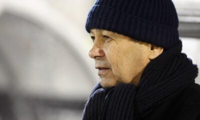 Mircea Lucescu Mircea Lucesku trener fudbaler Sahtjora Donjeck na utakmici UEFA Liga Evropa protiv Partizana na stadionu Partizana 16.12.2009. godine Foto: Marko Metlas