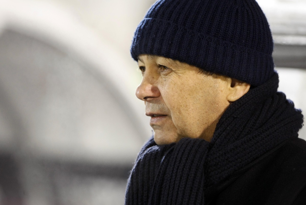 Mircea Lucescu Mircea Lucesku trener fudbaler Sahtjora Donjeck na utakmici UEFA Liga Evropa protiv Partizana na stadionu Partizana 16.12.2009. godine Foto: Marko Metlas