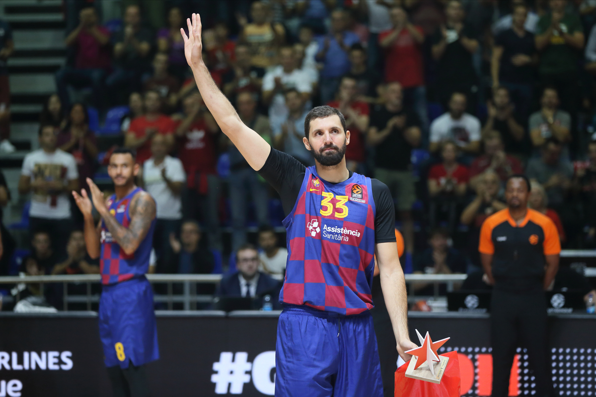 NIKOLA MIROTIC kosarkas Barselone na utakmici Evrolige protiv Crvene zvezde u hali Aleksandar Nikolic Pionir, Beograd 24.10.2019. godine Foto: Marko Metlas Kosarka, Crvena zvezda, Evroliga, Barselona