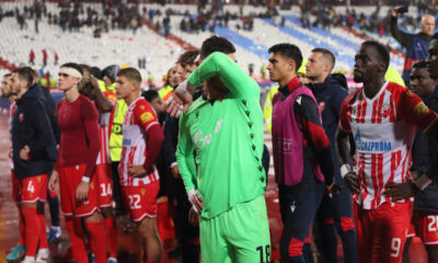 OMRI GLAZER golman tuga fudbalera Crvene zvezde na utakmici UEFA Lige Sampiona protiv RB Lajpciga na stadionu Rajko Mitic, Beograd 08.11.2023. godine Foto: Marko Metlas Fudbal, Crvena zvezda, UEFA Liga Sampiona , RB Lajpcig