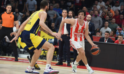 , kosarkas Crvene zvezde, na utakmici Evrolige protiv Fenerbahcea, u Beogradskoj Stark areni. Beograd, 14.11.2023. Foto: Nebojsa Parausic / MN Press Kosarka, Euroleague, Crvena zvezda, Fenerbahce