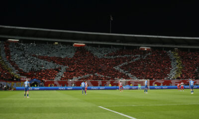 fudbaler Crvene Zvezde na utakmici UEFA Lige Sampiona protiv Lajpciga na stadionu Rajko Mitic, Beograd 07.11.2023. godine Foto: Ivica Veselinov / MN PRESS FUDBAL, FOOTBALL, UEFA CHAMPIONS LEAGUE, LIGA SAMPIONA, CRVENA ZVEZDA, RED STAR, RB LEIPZIG, RED BUL LAJPCIG