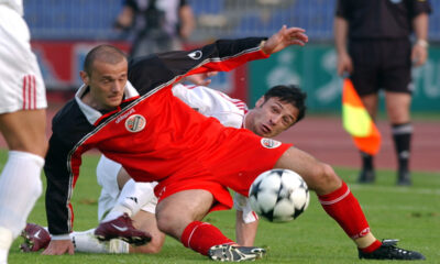 FUDBAL - Srdjan Baljak, fudbaler Buducnosti iz Banatskog Dvora, na utakmici protiv Crvena zvezda u finalu kupa Srbije i Crne Gore.Beograd, 12.05.2004. snimio:N.Parausic ?