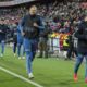 Norway's Erling Haaland, front left, warms up prior to the international friendly soccer match between Norway and the Faroe Islands at the Ullevaal stadium in Oslo, Norway, Thursday, Nov. 16, 2023. (Cornelius Poppe /NTB Scanpix via AP)