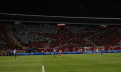 Delije koreografija Crvena zvezda - Red Bul Lajpcig