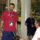 KOSARKA - WC2002 - Vlade Divac, Jugoslavija YUG kosarkas, i Svetislav Pesic, Jugoslavija YUG selektor, u teretani hotela Hyatt. Indianapolis, 31.08.2002. snimio:N.Parausic Æ