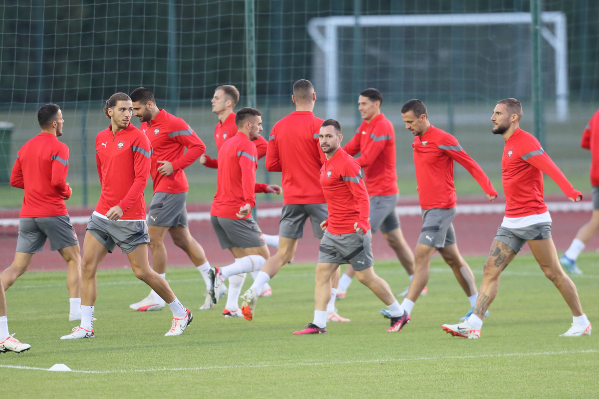 Fudbalska reprezentacija Srbije Srbija - Srđan Babić odradio trening