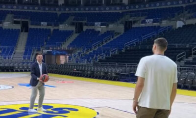 Dušan Tadić i Marko Gudurić na treningu košarkaša Fenerbahčea