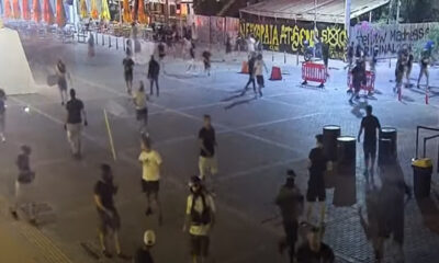 Tuča AEK - Dinamo Zagreb u Atini