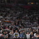 Grobari, navijači Partizana na utakmici Evrolige protiv Olimpija Armani Milano u hali Stark Beogradska arena, Beograd 07.12.2023. godine Foto: Marko Metlas Kosarka, Partizan, Evroliga, Olimpija Armani Milano