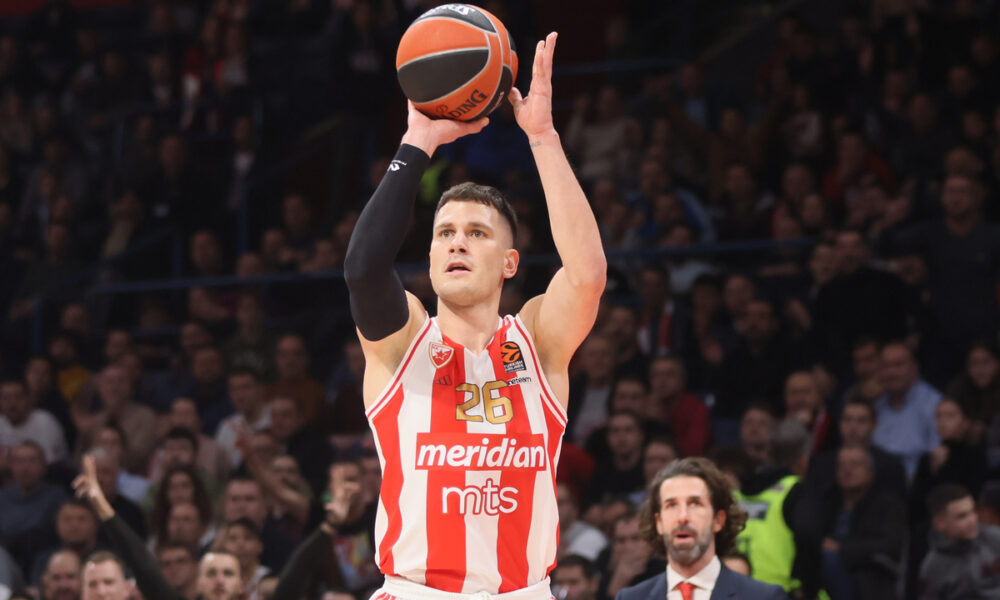 Nemanja Nedović kosarkas Crvene zvezde na utakmici Evrolige protiv Albe Berlin u hali Stark Beogradska arena, Beograd 14.12.2023. godine Foto: Marko Metlas Kosarka, Crvena zvezda, Evroliga, Alba Berlin