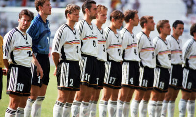 LOTHAR MATTHAUS, JENS LEHMANN, CHRISTIAN WORNS, MICHAEL PREETZ, JORG HEINRICH, ... fudbaleri Nemacke, na utakmici Kupa konfederacije protiv USA, na stadionu Halisko. Gvadalahara, 30.07.1999. Foto: Tomislav Mihajlovic Fudbal, SAD, Nemacka