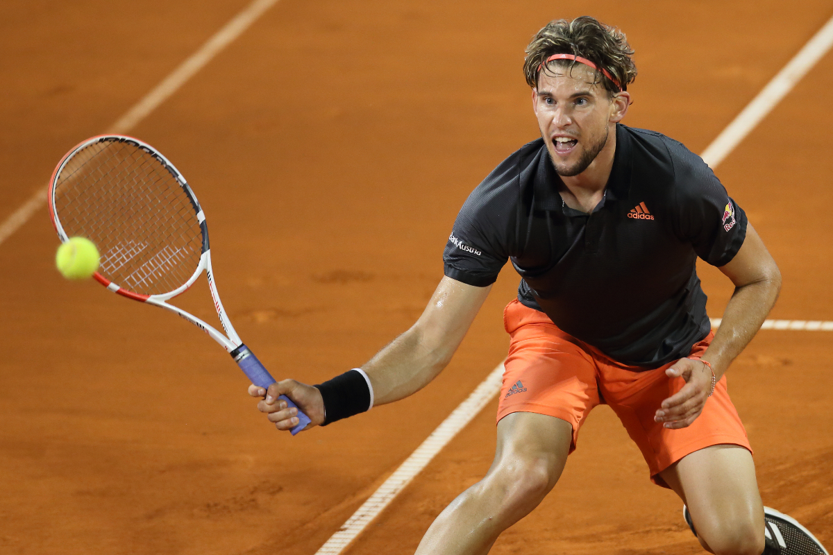 DOMINIC THIEM Dominik Tim teniser Austrije na mecu finala Adria tura protiv FILIP KRAJINOVIC teniser Srbije na terenima tenis centra Novak,Beograd 14.06.2020. godine Foto: Marko Metlas Tenis, Srbija, Adria tour