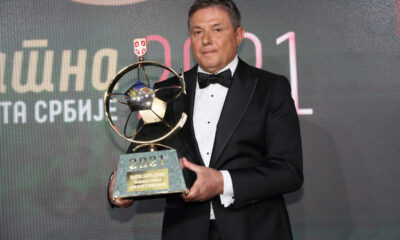 DRAGAN STOJKOVIC PIKSI selektor i najbolji trener na dodeli nagrada Fudbalskog saveza Srbije Zlatna lopta u hotelu Hajat, Beograd 23.12.2021. godine Foto: Marko Metlas Fudbal, Fudbalski savez Srbije, Zlatna lopta, Nagrade