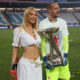 MILAN BORJAN golman i SNEZANA BORJAN fudbaleri Crvene zvezde na utakmici finala Kupa Srbije protiv Partizana na stadionu Rajka Mitica, Beograd 26.05.2022. godine Foto: Marko Metlas Fudbal, Crvena zvezda, Kup Srbije, Partizan