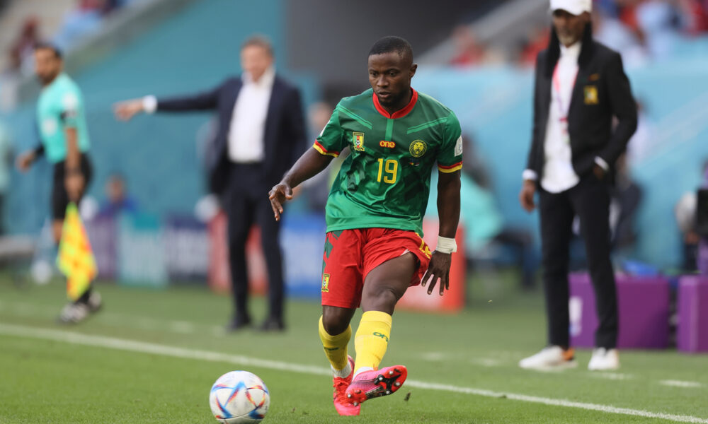 COLLINS FAI Kolins Fai fudbaler reprezentacije Kameruna na utakmici FIFA Svetskog prvenstva 2022 protiv Srbije na stadionu Al Dzanub, Doha, 28.11.2022. godine Foto: Marko Metlas Fudbal, Srbija, Kamerun, FIFA Svetsko prvenstvo 2022, Katar