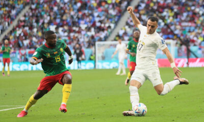 FILIP KOSTIC fudbaler reprezentacije Srbije na utakmici FIFA Svetskog prvenstva 2022 protiv Kameruna na stadionu Al Dzanub, Doha, 28.11.2022. godine Foto: Marko Metlas Fudbal, Srbija, Kamerun, FIFA Svetsko prvenstvo 2022, Katar
