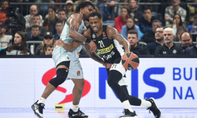 JAMES NUNNALLY Dzejms Naneli, kosarkas Partizana, na utakmici Evrolige protiv Valensije, u Beogradskoj Stark areni. Beograd, 01.12.2022. foto: Nebojsa Parausic Kosarka, Euroleague, Partizan, Valensija