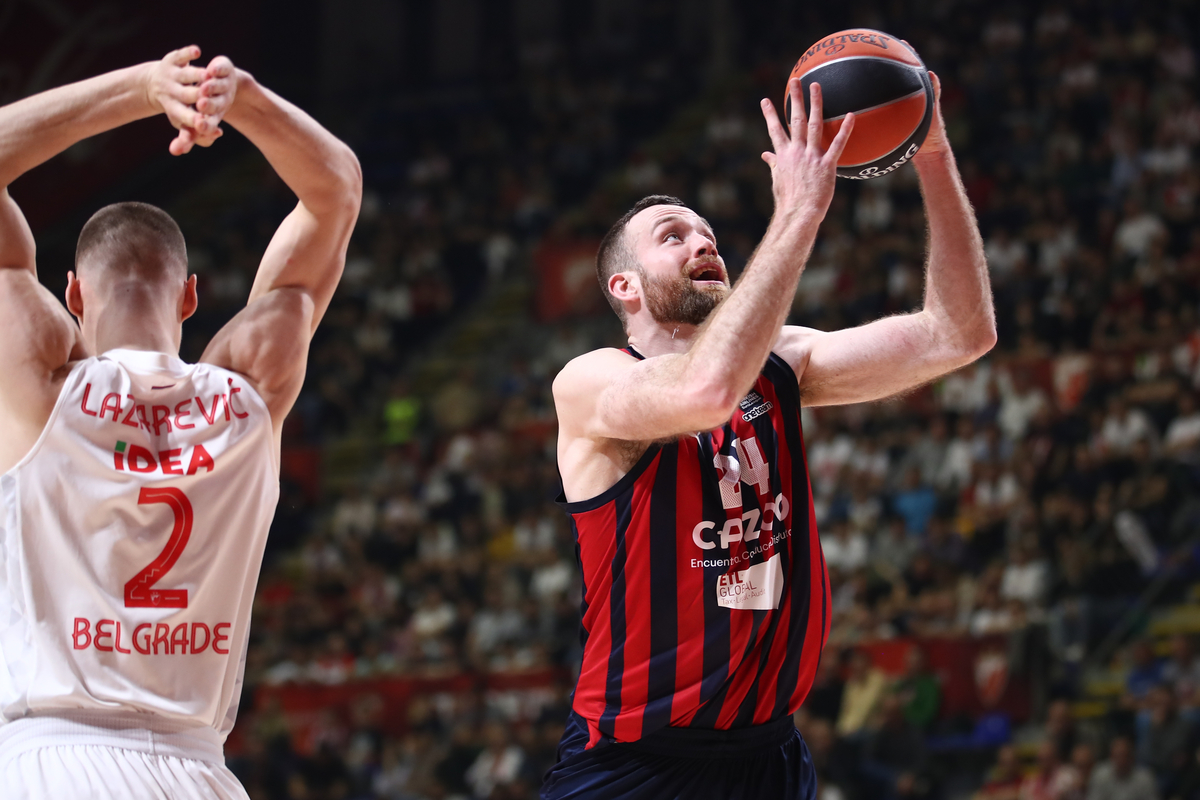 MATTHEW COSTELLO Metju Kostelo kosarkas Baskonije na utakmici Evrolige protiv Crvene Zvezde u hali Aleksandar Nikolic, Beograd 23.03.2023. Foto: Ivica Veselinov / MN PRESS KOSARKA, BASKETBALL, EVROLIGA, EUROLEAGUE, CRVENA ZVEZDA, CAZOO BASKONIA VITORIA GASTEIZ, BASKONIJA