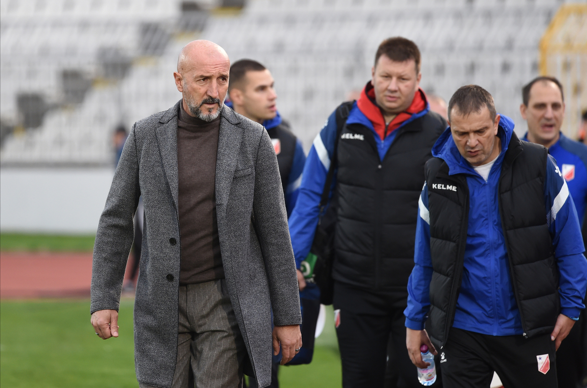 RANKO POPOVIC, trener fudbalera Vojvodine, na prvenstvenoj utakmici protiv Partizana, na stadionu JNA. Beograd, 02.012.2023. foto: Nebojsa Parausic Fudbal, Partizan, Vojvodina