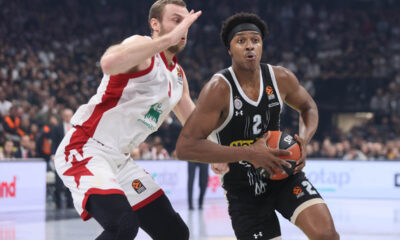 ZACH LEDAY Zek Ledej kosarkas Partizana na utakmici Evrolige protiv Olimpija Armani Milano u hali Stark Beogradska arena, Beograd 07.12.2023. godine Foto: Marko Metlas Kosarka, Partizan, Evroliga, Olimpija Armani Milano