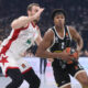 ZACH LEDAY Zek Ledej kosarkas Partizana na utakmici Evrolige protiv Olimpija Armani Milano u hali Stark Beogradska arena, Beograd 07.12.2023. godine Foto: Marko Metlas Kosarka, Partizan, Evroliga, Olimpija Armani Milano