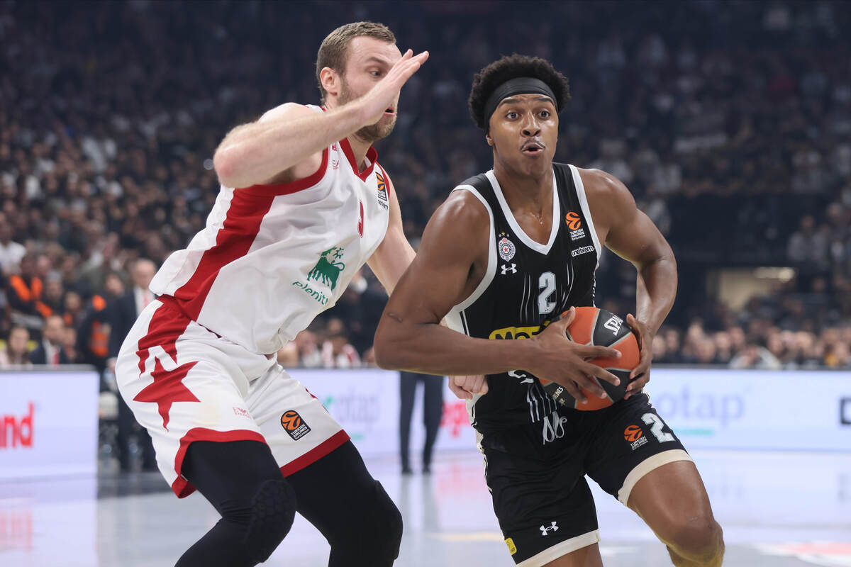 ZACH LEDAY Zek Ledej kosarkas Partizana na utakmici Evrolige protiv Olimpija Armani Milano u hali Stark Beogradska arena, Beograd 07.12.2023. godine Foto: Marko Metlas Kosarka, Partizan, Evroliga, Olimpija Armani Milano