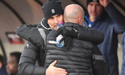 IGOR DULJAJ trener fudbalera Partizana na utakmici Superlige Prvenstva Srbije protiv SLAVOLJUB DJORDJEVIC trener Radnickog na Stadionu Cair, Nis 11.12.2023. godine Foto: Mladjan Ivanovic Fudbal, Partizan, Superliga Prvenstvo Srbije, Radnicki Nis