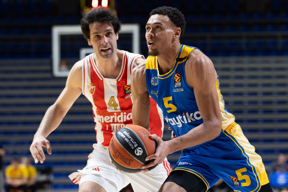 WADE BALDWIN Vejd Boldvin kosarkas Makabija iz Tel Aviva na utakmici Evrolige protiv Crvene zvezde u hali Aleksandar Nikolic, Beograd 21.12.2023. godine Foto: Djordje Kostic Kosarka, Crvena zvezda, Evroliga, Makabi Tel Aviv