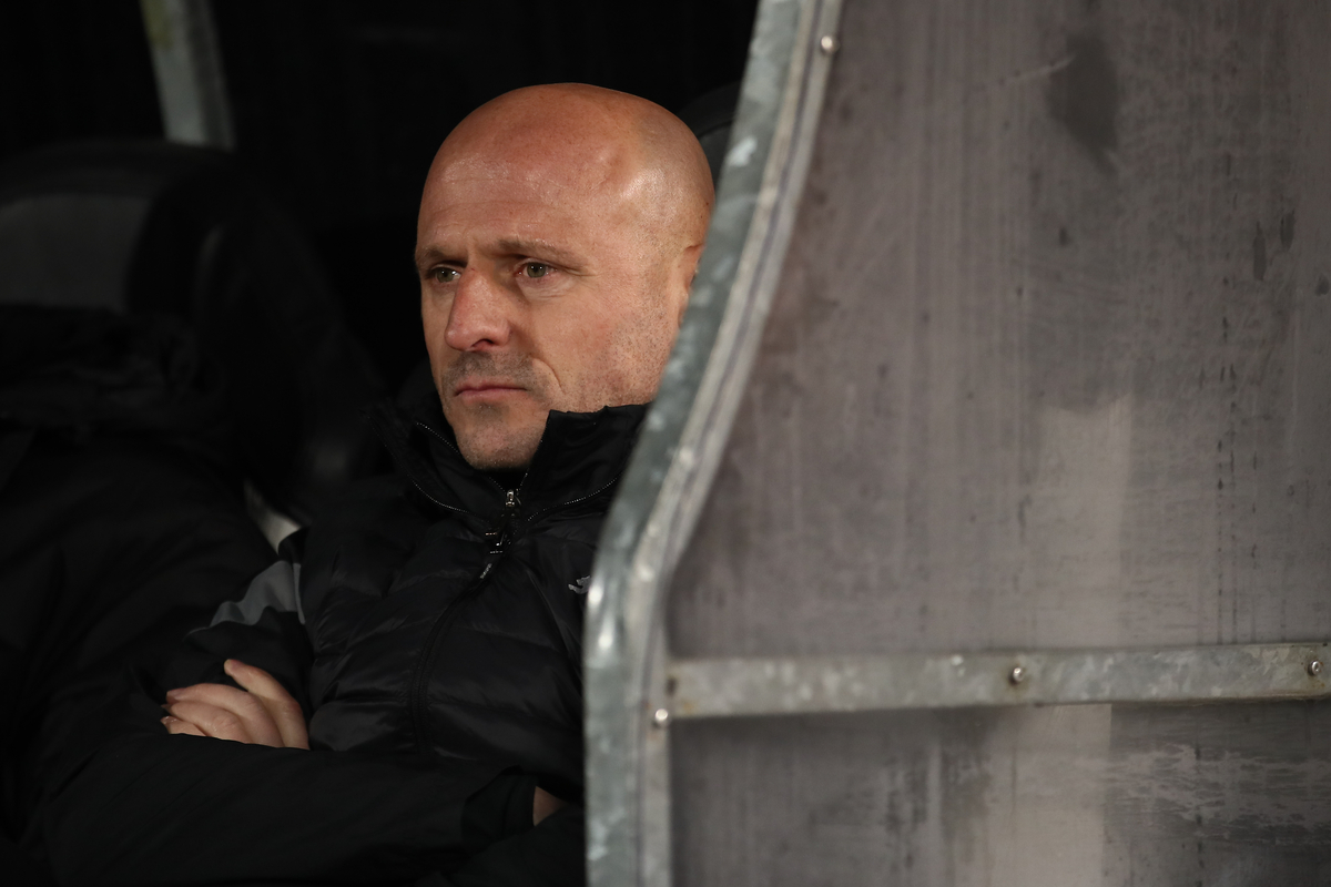 Igor Duljaj trener Partizana na utakmici Mocart Superlige protiv Radnickog iz Kragujevca na stadionu Partizana, Beograd 16.12.2023. godine Foto: Ivica Veselinov / MN PRESS FUDBAL, FOOTBALL, MOZZART SUPERLIGA, PRVENSTVO SRBIJE, NATIONAL CHAMPIONSHIP, PARTIZAN, FK RADNICKI KRAGUJEVAC