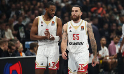 Majk Džejms, Džordan Lojd kosarkas Monaka na utakmici Evrolige protiv Partizana u hali Beogradska Stark Arena, Beograd 05.12.2023. godine Foto: Ivica Veselinov / MN PRESS KOSARKA, BASKETBALL, EVROLIGA, EUROLEAGUE, PARTIZAN, MONACO, MONAKO
