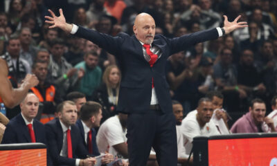 Saša Obradović na utakmici Evrolige protiv Partizana u hali Beogradska Stark Arena, Beograd 05.12.2023. godine Foto: Ivica Veselinov / MN PRESS KOSARKA, BASKETBALL, EVROLIGA, EUROLEAGUE, PARTIZAN, MONACO, MONAKO