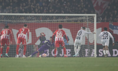 , fudbaler Partizana, na prvenstvenoj utakmici protiv Crvene zvezde, na stadionu JNA. Beograd, 20.12.2023. foto: MN Press / Ivica Veselinov Fudbal, 171. derbi, Partizan, Crvena zvezda,