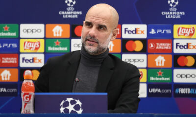 JOSEP PEP GUARDIOLA Zozep Pep Gvardiola trener fudbalera Mancester Sitija na konferenciji pred utakmicu UEFA Lige Sampiona protiv Crvene Zvezde na stadionu Rajko Mitic, Beograd 12.12.2023. godine Foto: Ivica Veselinov / MN PRESS FUDBAL, FOOTBALL, UEFA CHAMPIONS LEAGUE, LIGA SAMPIONA, CRVENA ZVEZDA, RED STAR, MANCHESTER CITY