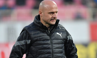 Igor Duljaj trener Partizana na utakmici Superlige Prvenstva Srbije protiv Radnickog na Stadionu Cair, Nis 11.12.2023. godine Foto: Mladjan Ivanovic Fudbal, Partizan, Superliga Prvenstvo Srbije, Radnicki Nis