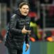 Dortmund's head coach Edin Terzic gestures during the German Bundesliga soccer match between Bayer Leverkusen and Borussia Dortmund at the BayArena in Leverkusen, Germany, Sunday, Dec. 3, 2023 (AP Photo/Martin Meissner)