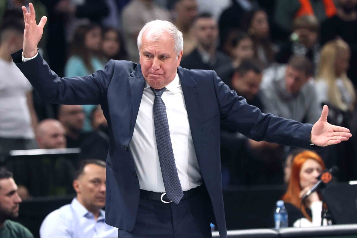 kosarkas Partizana na utakmici Evrolige protiv Zalgirisa u hali Stark Arena, Beograd 26.01.2024. Foto: Marko Metlas Kosarka, Partizan, Evroliga, Zalgiris