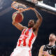 kosarkas Crvene zvezde na utakmici Jadranske ABA lige protiv Partizana u hali Stark Beogradska arena, Beograd 28.01.2024. godine Foto: Marko Metlas Kosarka, Crvena zvezda, Jadranska ABA liga, Partizan