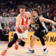 kosarkas Crvene zvezde na utakmici Jadranske ABA lige protiv Partizana u hali Stark Beogradska arena, Beograd 28.01.2024. godine Foto: Marko Metlas Kosarka, Crvena zvezda, Jadranska ABA liga, Partizan